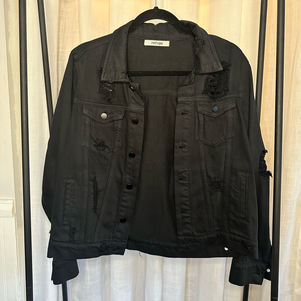 Ripped Jean Jacket